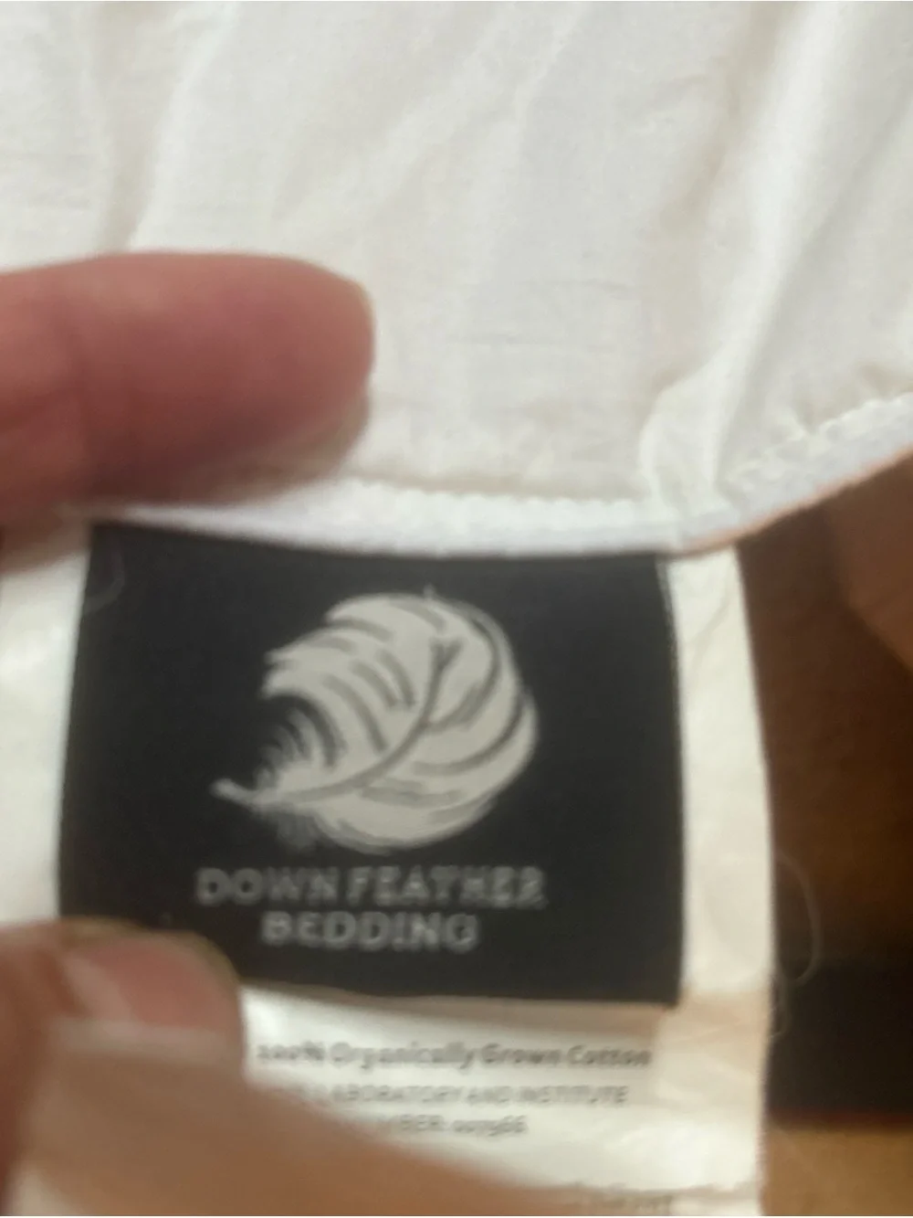 Queen/ Full Size 90 x 68  Cotton Goose Down Comforter Box Stitch white organic